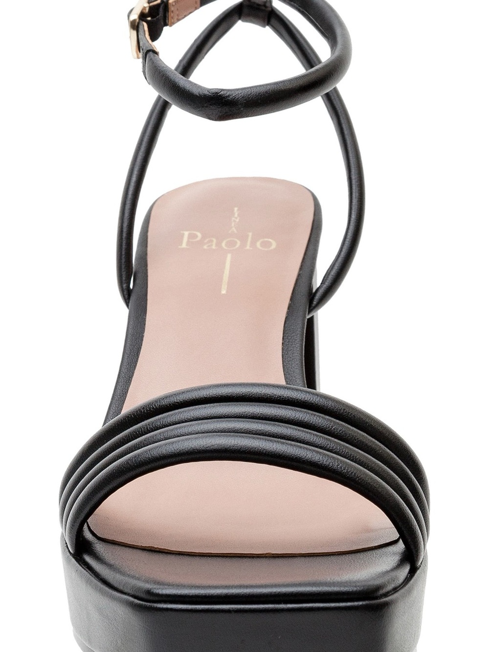 Paolo Black Strappy Block Heel Sandals Size 10 NEW - Picture 10 of 12